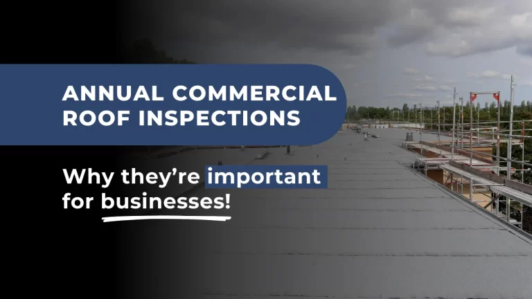 Annual commercial roof inspections are essential for businesses to make sure roof longevity, prevent damage, and reduce repair costs.