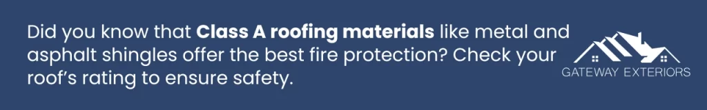 Tip on using Class A fire-resistant roofing materials, such as asphalt and metal shingles, for Canadian homes.