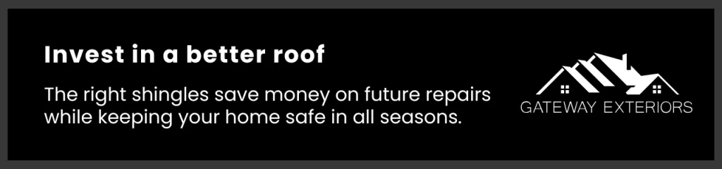 Choosing high-quality shingles reduces future repair costs and keeps your home protected year-round.