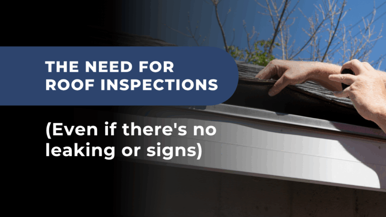 Homeowner checking shingles during a spring inspection, showing why roof inspections are important in Ontario homes.