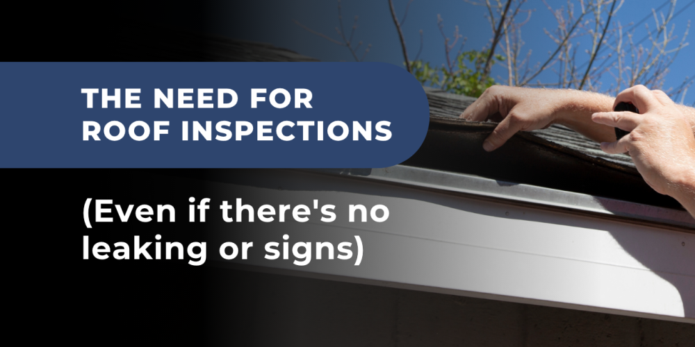 Homeowner checking shingles during a spring inspection, showing why roof inspections are important in Ontario homes.